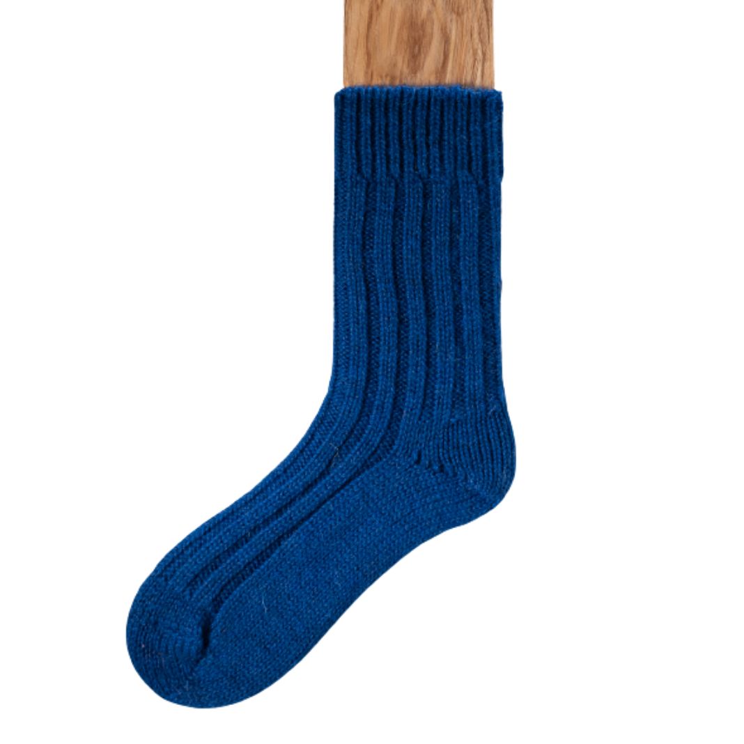 Connemara Tweed Socks - Royal Blue