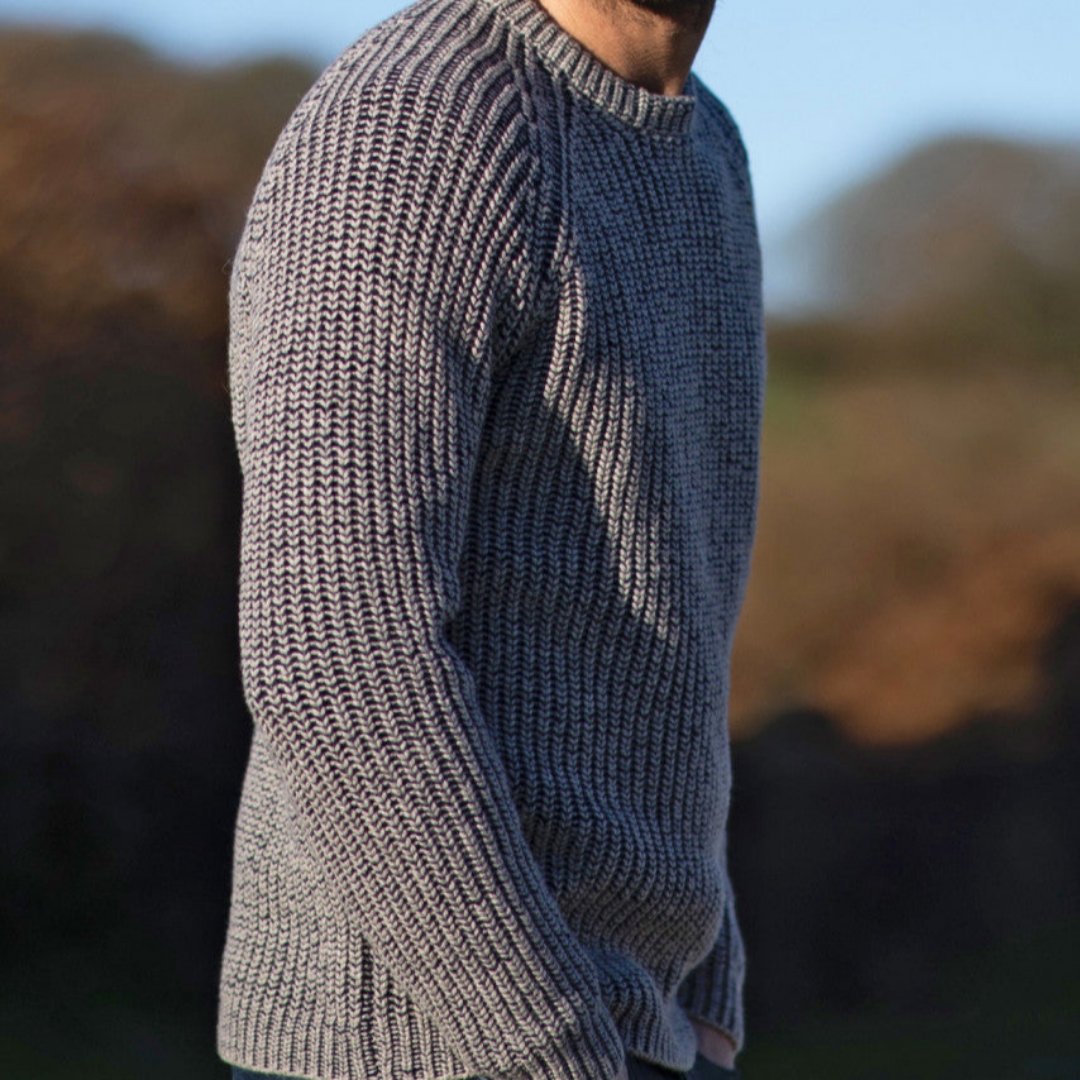 Fisherman Out of Ireland Ribbed Crewneck Sweater