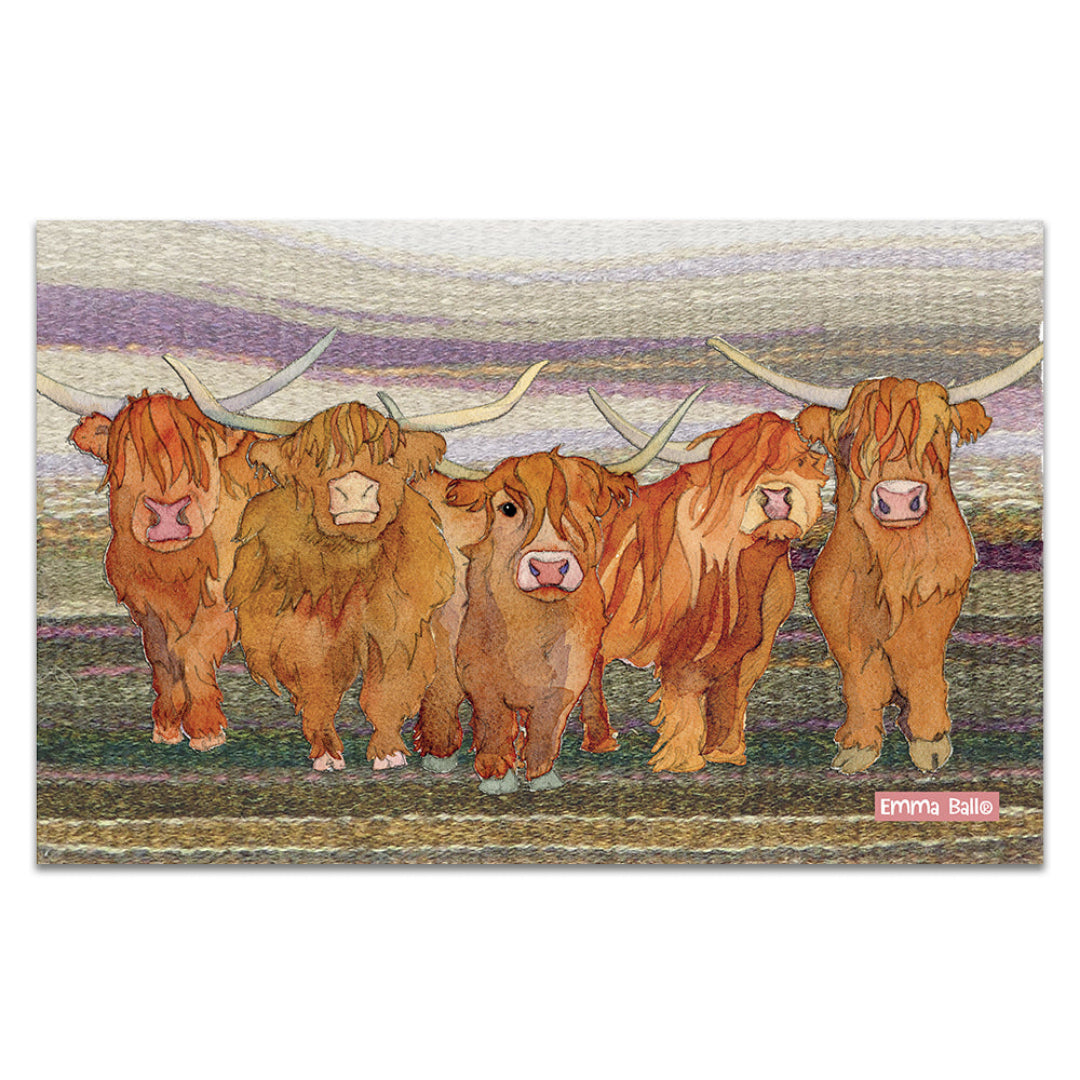 Emma Ball | Highland Cows Tea Towel