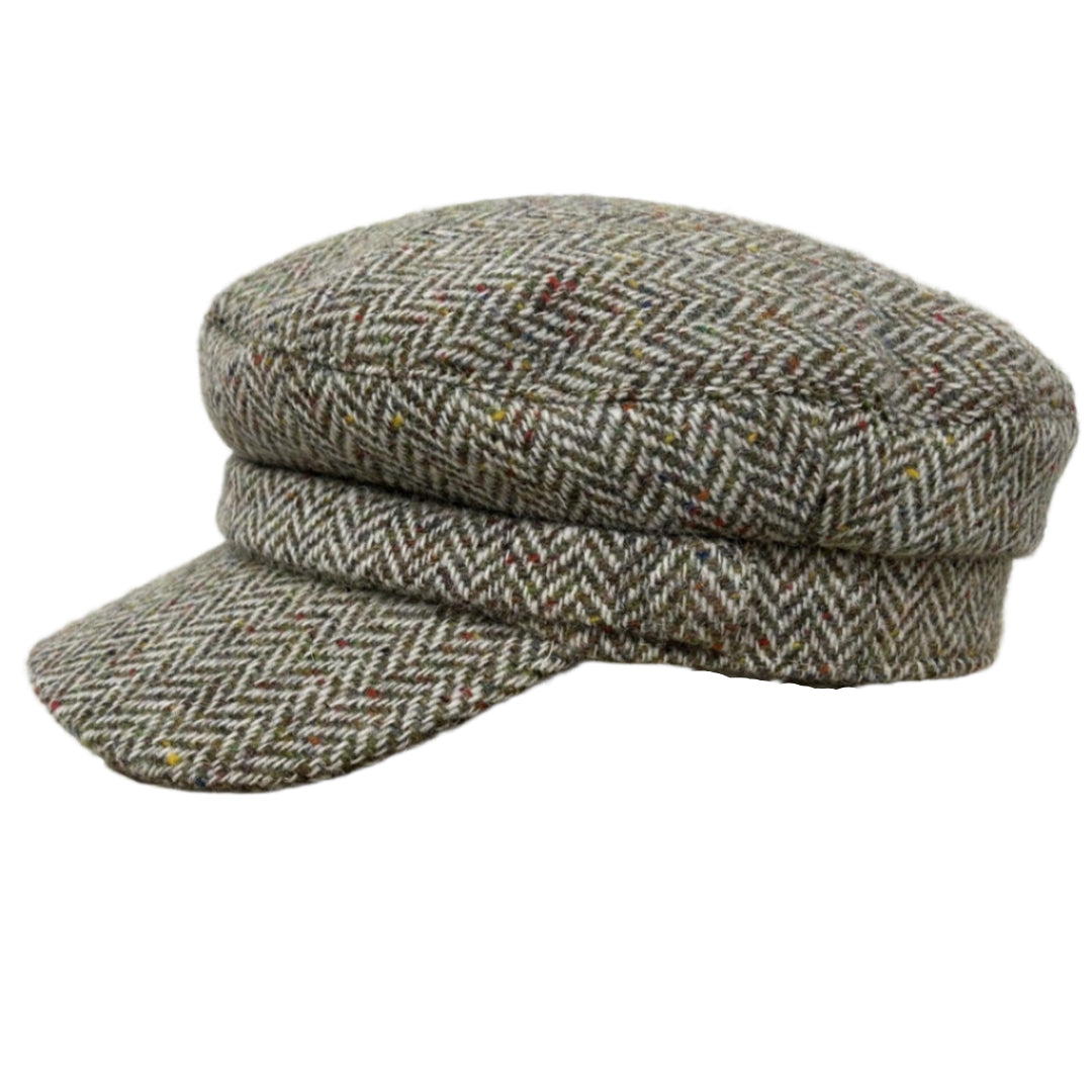 Hanna Hats | Tweed Wild Atlantic Skipper Cap