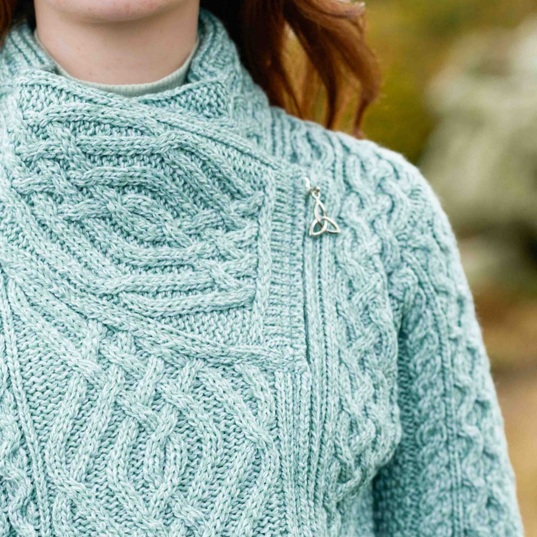 Aran Crafts | Shannon Aran Knit Side Zip Cardigan