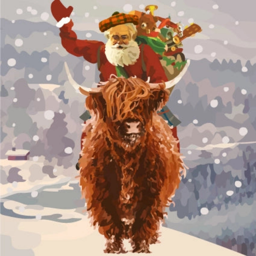 Periodic Society | Tartan Santa | Greeting Card