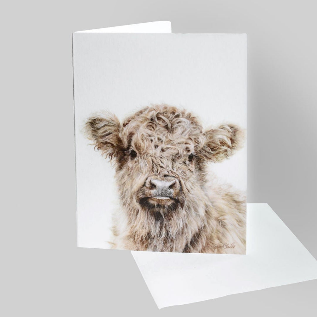 Crystal Clarke | "Effie" Highland Cow Greeting Card