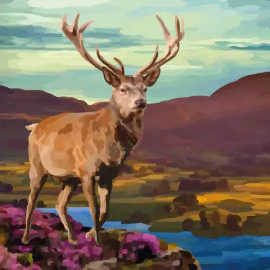 Periodic Society | Stag Hills Heather | Greeting Card