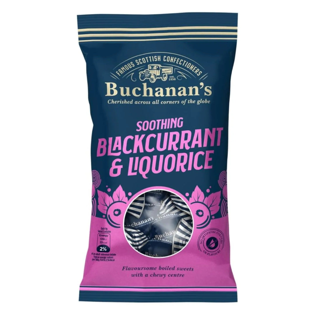 Buchanan's | Blackcurrant & Liquorice Sweets 140g