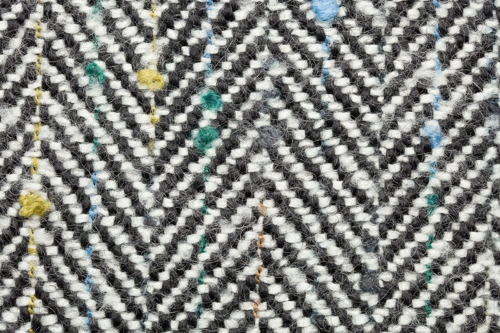 Celtic Tweed | Black & White Herringbone Tweed Coat