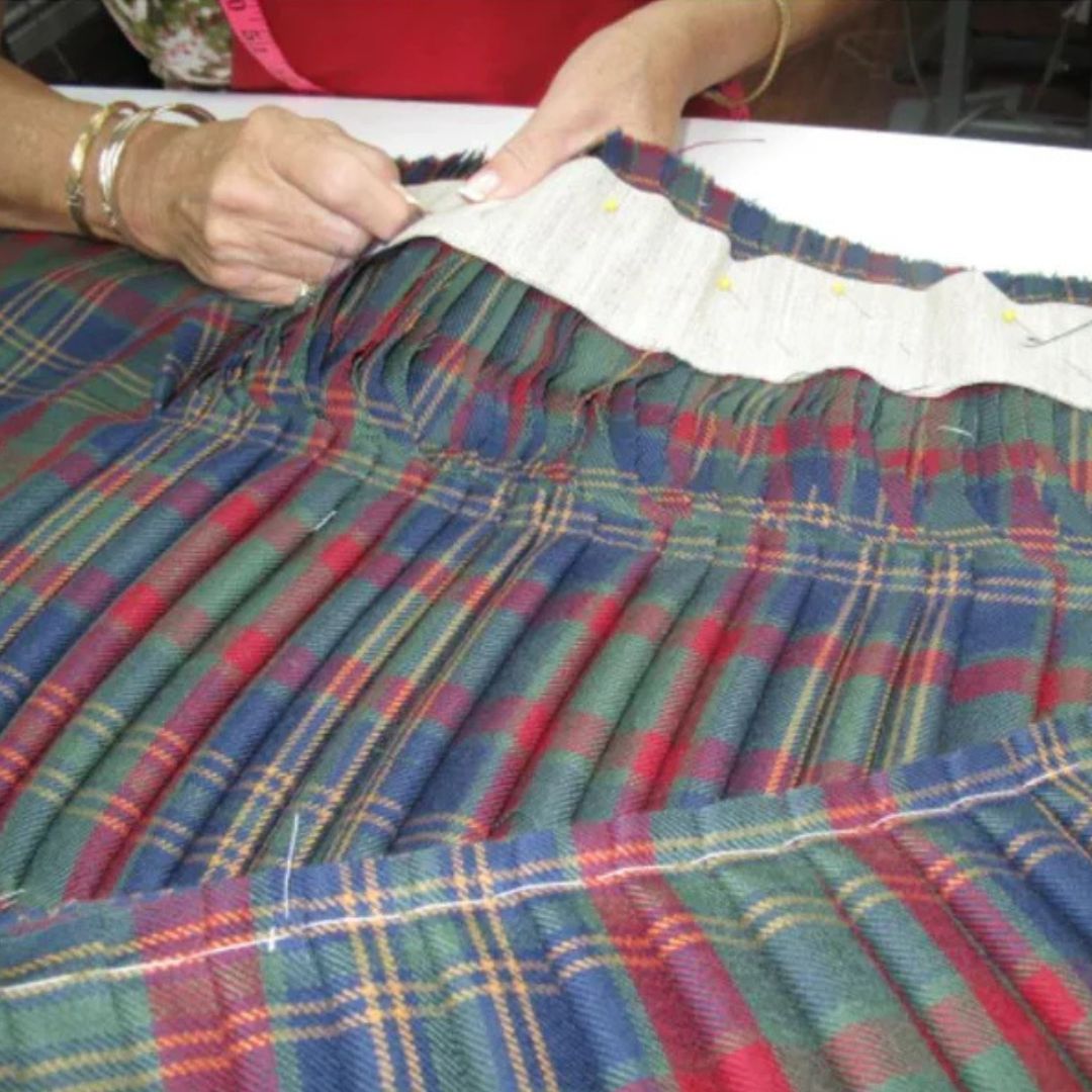 Custom yard Kilt Balmoral hand-stitched Kilt