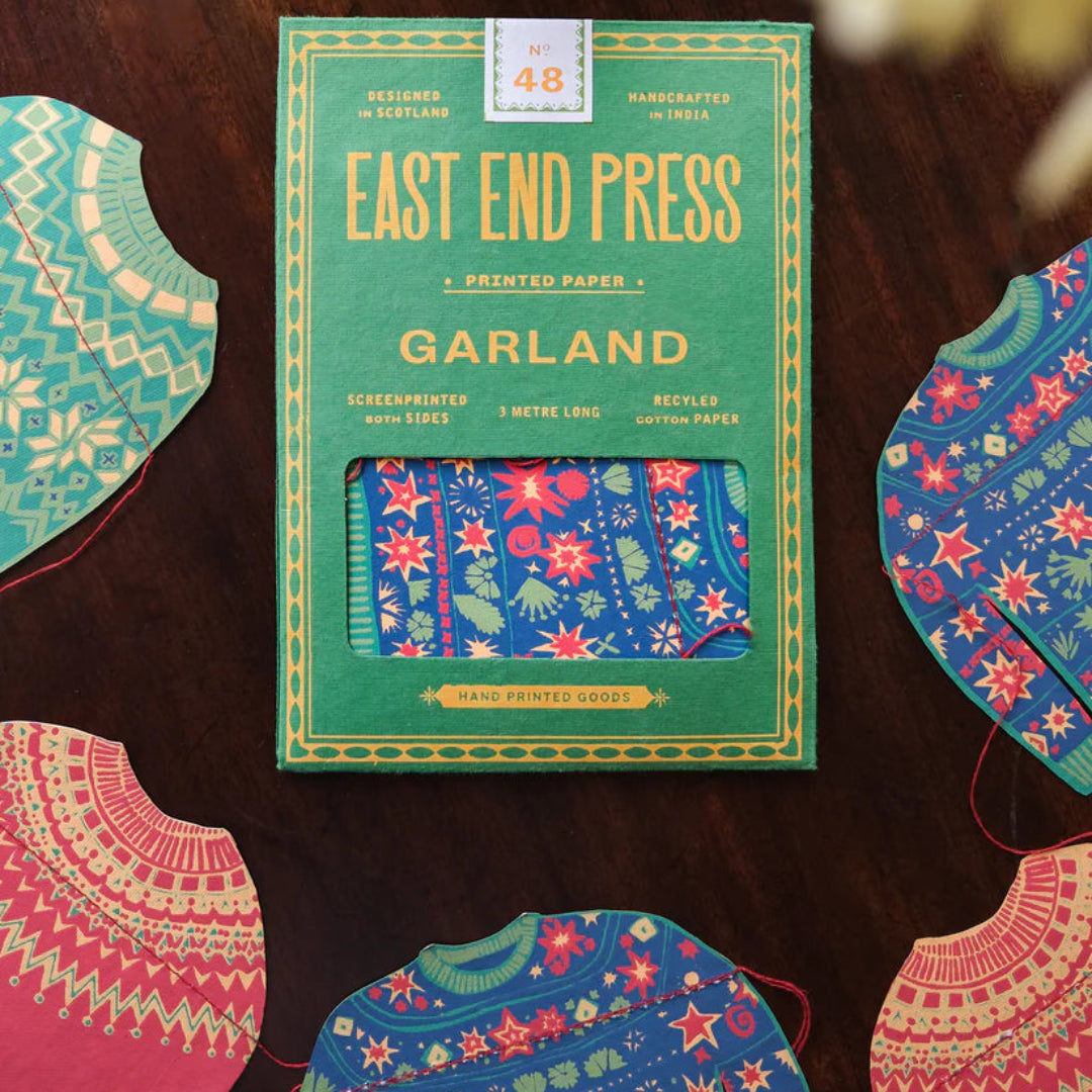East End Press | Christmas Fair Isle Sweaters Garland