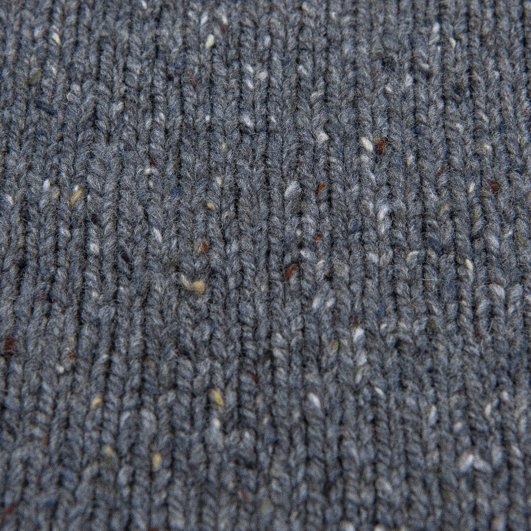 Fisherman Out of Ireland | Quarter-zip Sweater - Steel Wool