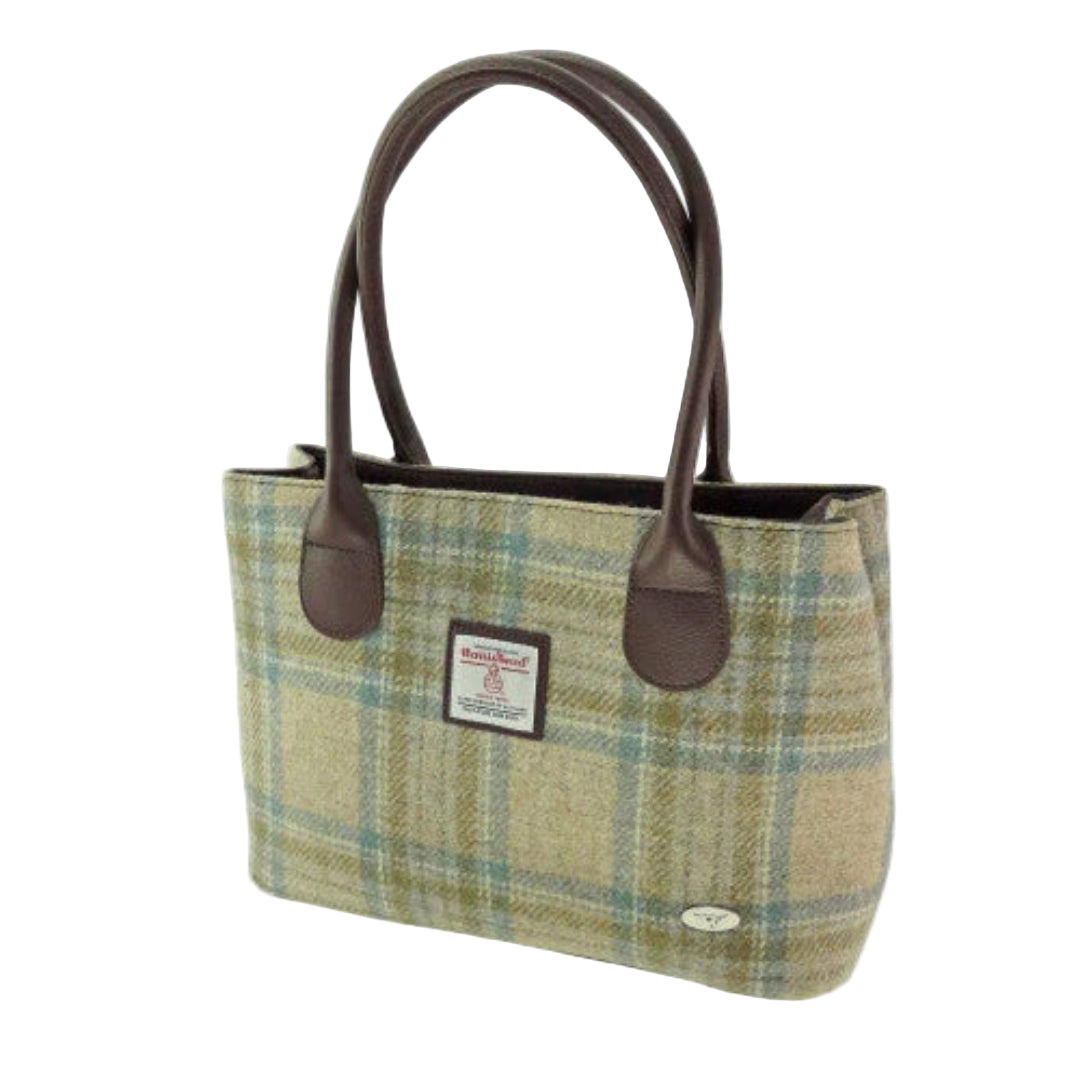 Harris Tweed Cassley Bag - Faded Green