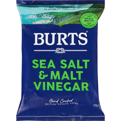 Burts | Sea Salt & Malt Vinegar 150g