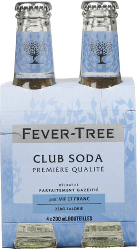 Fever-Tree | Premium Club Soda | 4pk x 200 ml