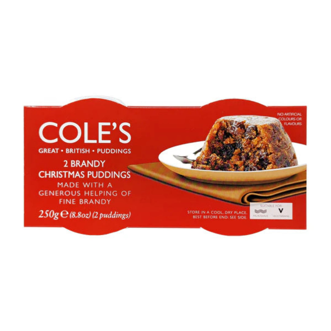 Cole's | Brandy Christmas Pudding - Twin Pack