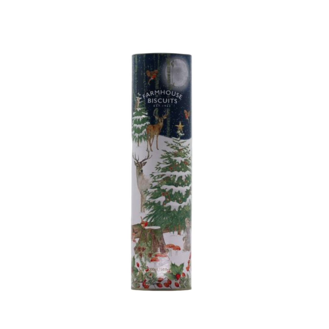Farmhouse | Woodland Scene Giant Tube - Spiced Oat Cookies 300g