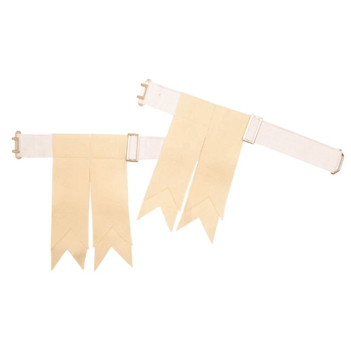 Lochcarron | Garter Flashes - Off White