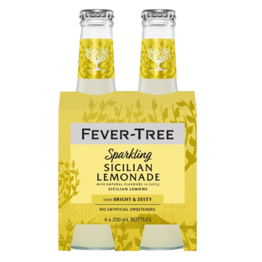 Fever-Tree | Sparkling Sicilian Lemonade Tonic Water | 4pk x 200 ml