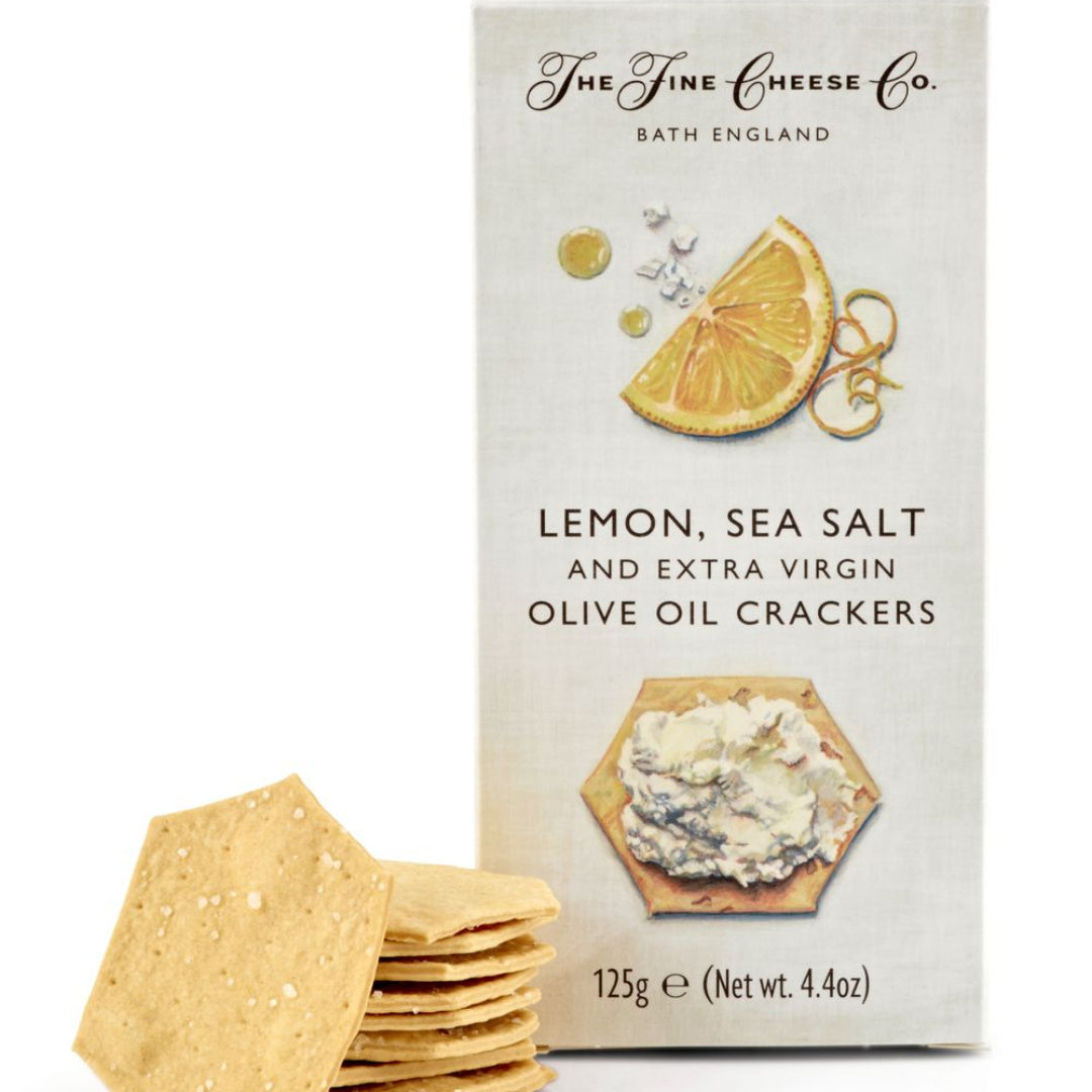 Fine Cheese Co. | Lemon & Sea Salt Olive Oil Crackers 125g
