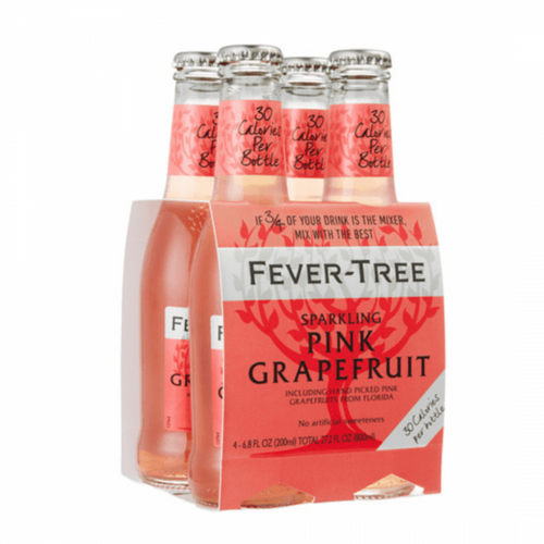 Fever Tree | Sparkling Pink Grapefruit Tonic Water | 4x200 mL