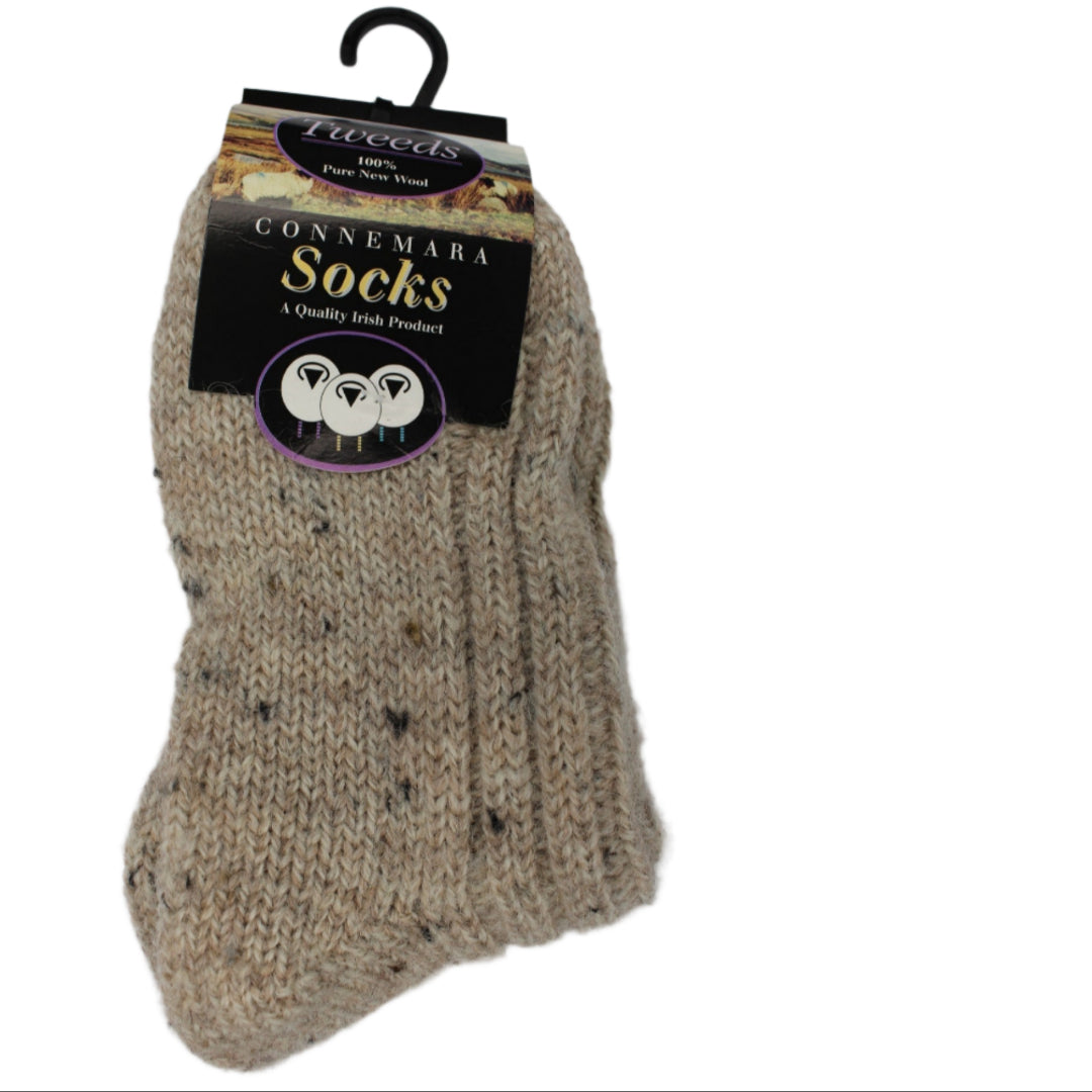 Connemara Tweed Socks - Oatmeal