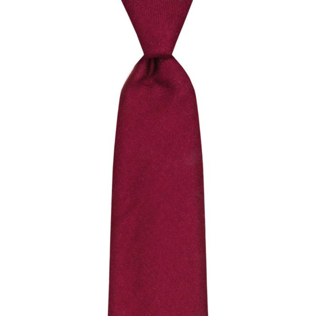 Lochcarron | Wool Tie Maroon