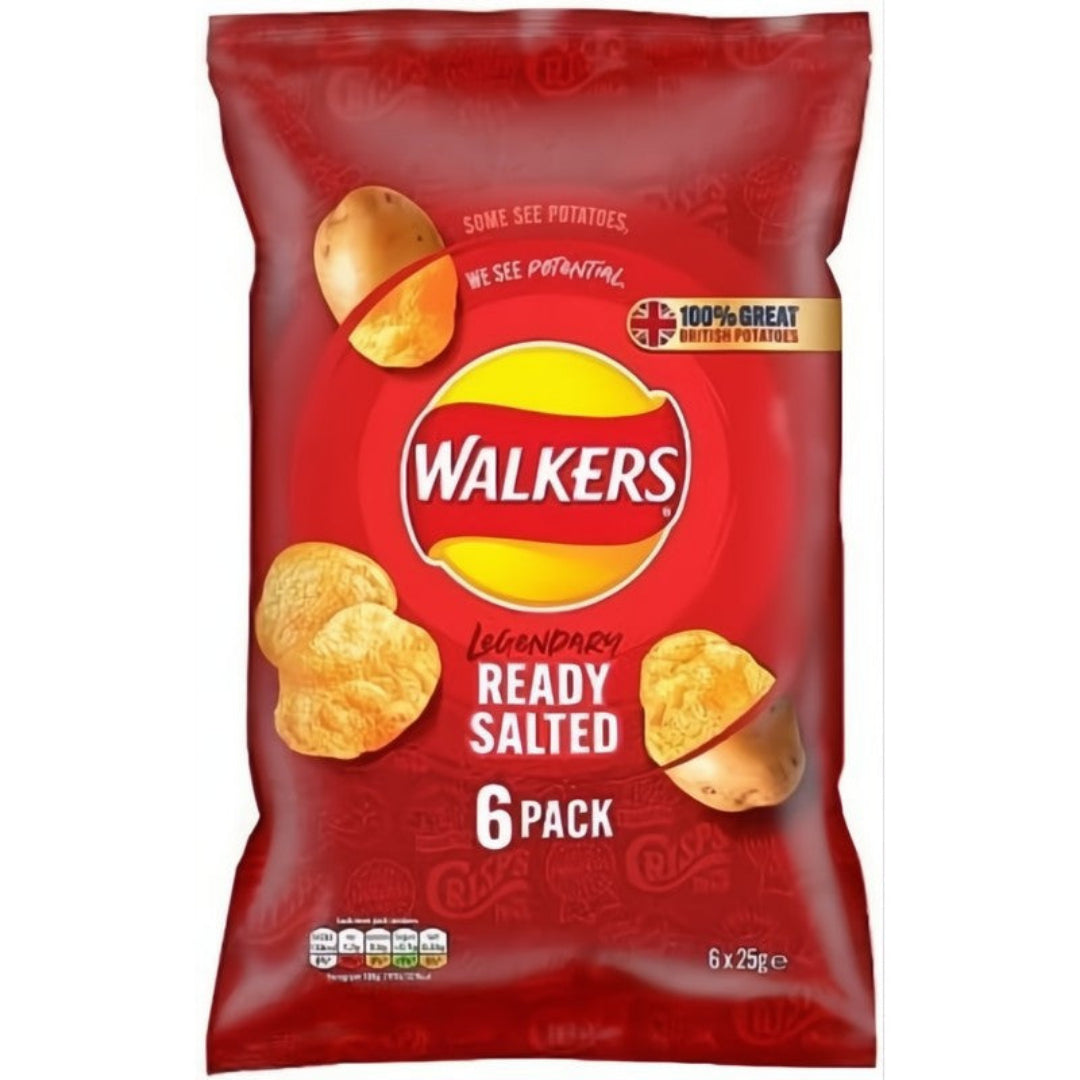 Walker's | Ready Salted Crisps 6 Pack