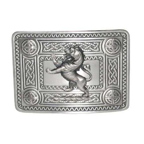 Belt Buckle | Lion Antique Silver