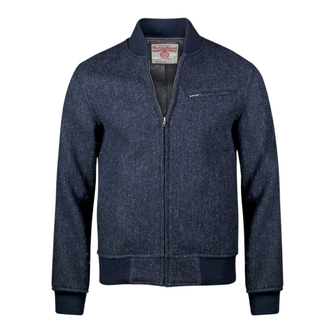 Bucktrout Harris Tweed Bomber Jacket