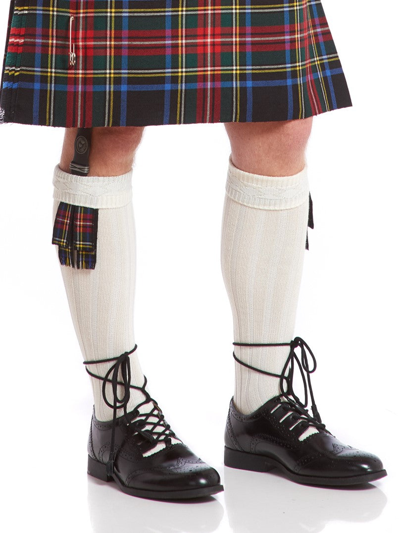 Tartan Garter Flashes - Pair with double flashes