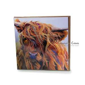 Lauren's Cows | Highland Cow Greeting Card "Scarlett"