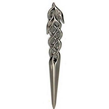 J&L Woods Chrome serpant Kilt Pin | The Scottish Company