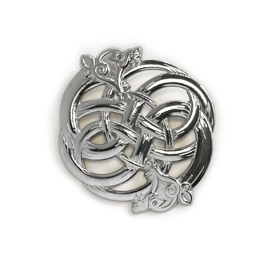 Celtic Art | Pewter Celtic Beast Plaid Brooch