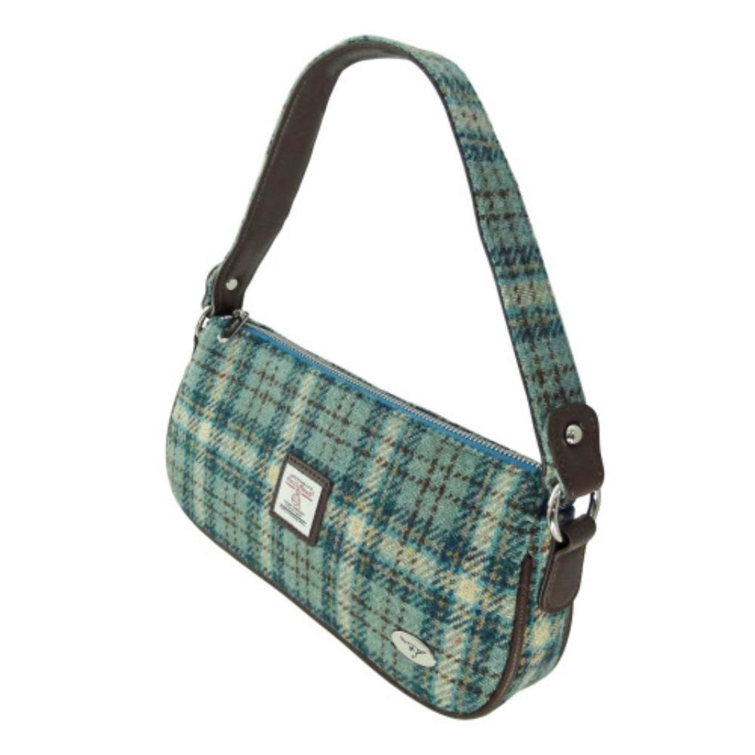 Harris Tweed | Duchray Handbag - Duck Egg & Cream Check