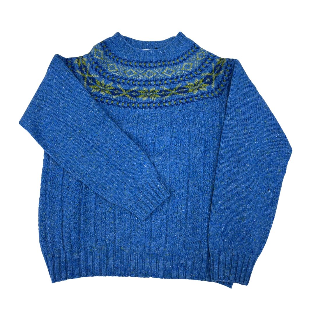 Harley of Scotland | Lambswool Crew Neck Sweater - Coll