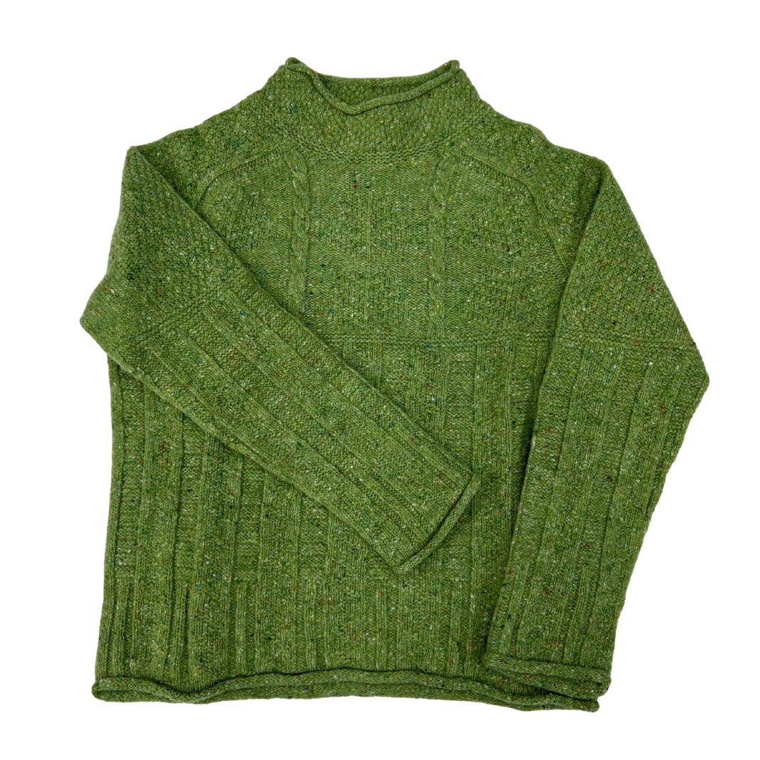 Harley of Scotland | Lambswool Rolled Neck Sweater - Eriskay