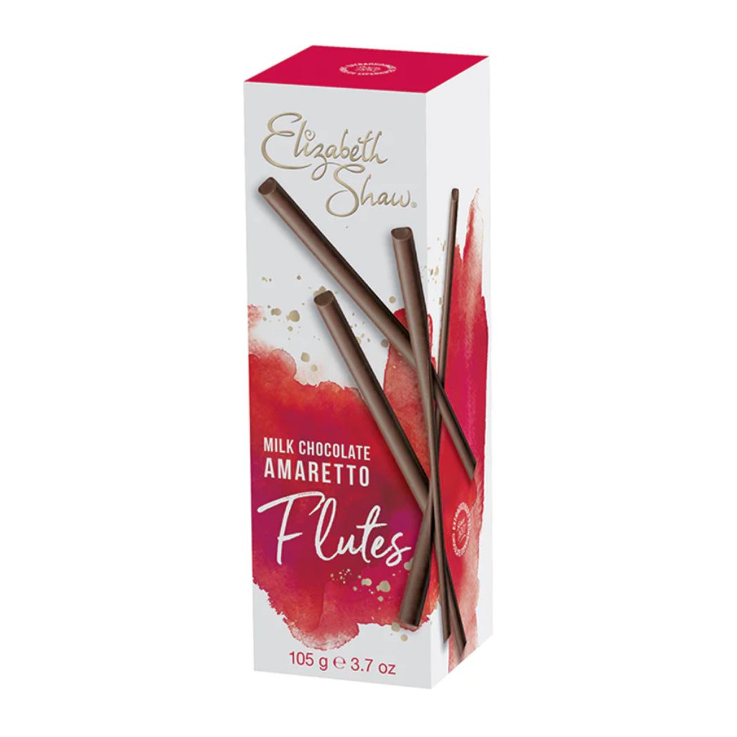 Elizabeth Shaw | Milk Chocolate Amaretto Flutes 105g