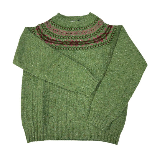 Harley of Scotland | Lambswool Crewneck Sweater - Eriskay