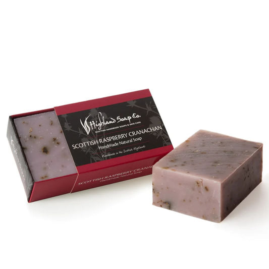 Highland Soap Company | Scottish Raspberry & Cranachan Natural Soap 190g