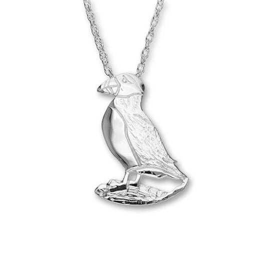 Ortak | Silver Puffin Pendant