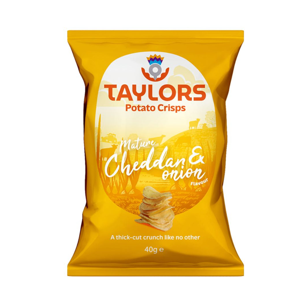 Taylors | Mature Cheddar & Onion Crisps 150g