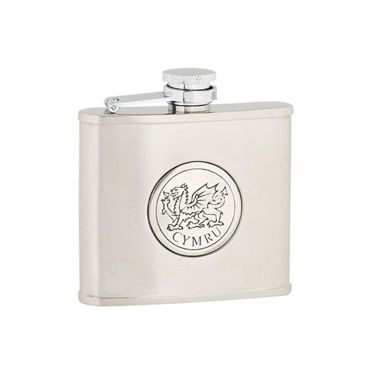 4oz Stainless Steel Cymru Flask