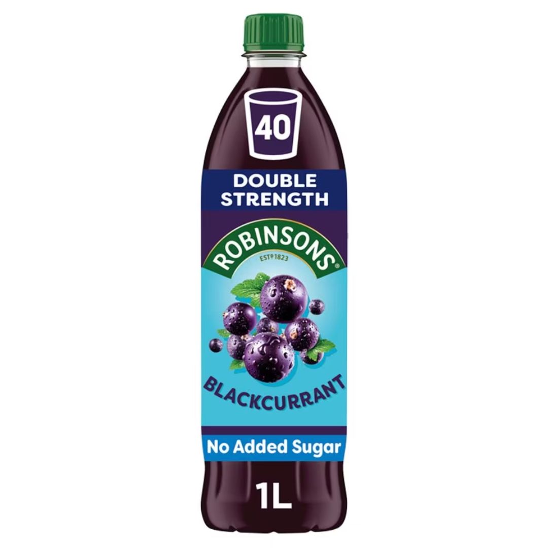 Robinsons | Double Strength Blackcurrant 1L - No Sugar Added