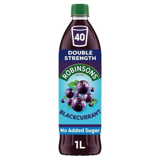 Robinsons | Double Strength Blackcurrant 1L - No Sugar Added