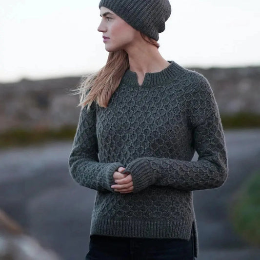 Fisherman Out of Ireland | Honeycomb Stitch Sweater