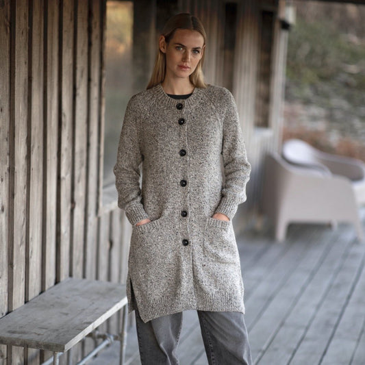 Fisherman Out of Ireland | Merino Button Cardigan