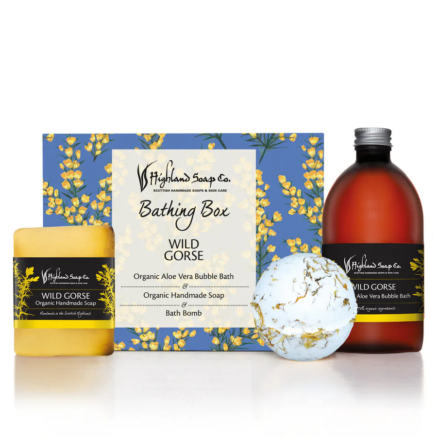 highland soap company wild gorse bathing box