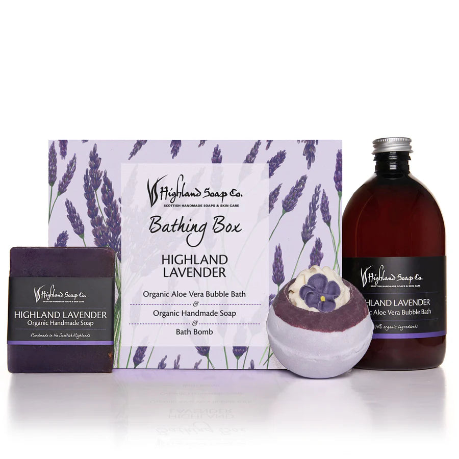 Highlandsoapcompanyhighland lavender bathing box