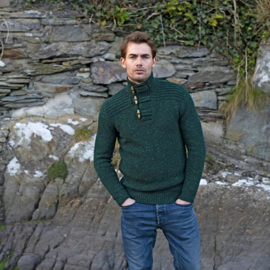 Fisherman Out of Ireland | Sweater with Toggle Buttons