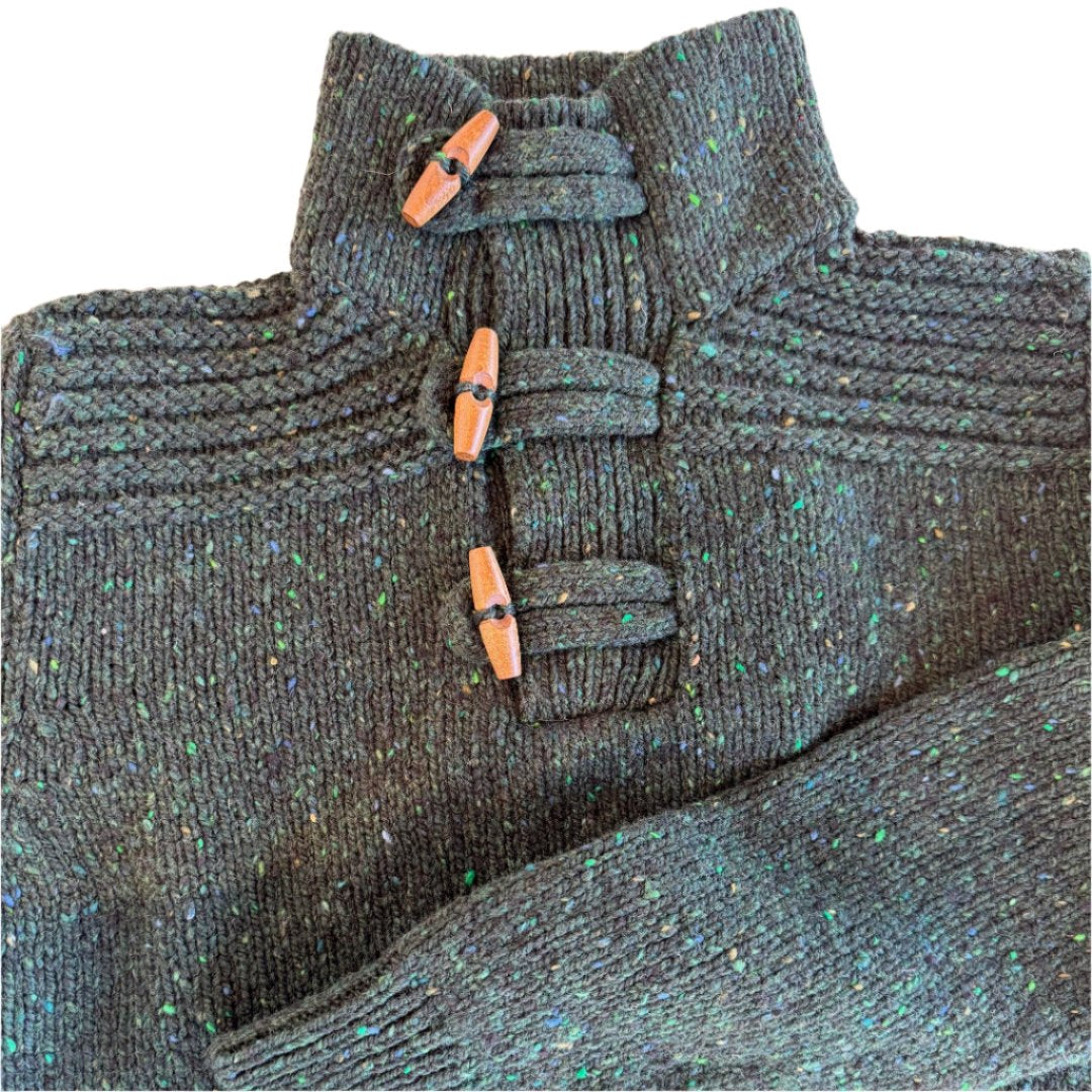 Fisherman Out of Ireland | Sweater with Toggle Buttons