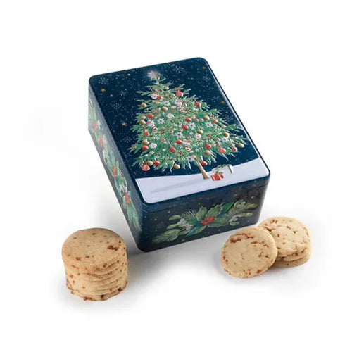 Farmhouse | Salted Caramel Biscuits Christmas Tree Tin 400g