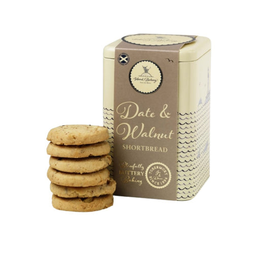 Island Bakery | Date & Walnut Shortbread Tin 215g